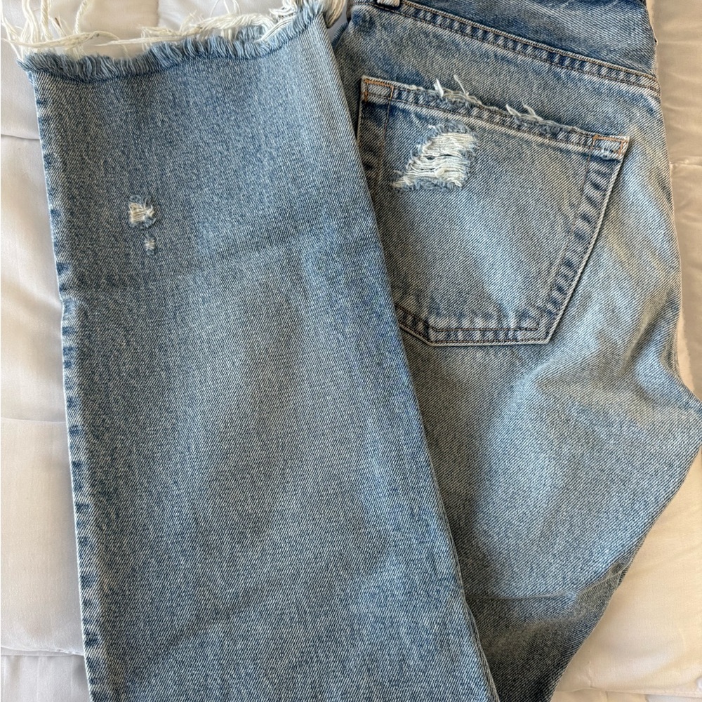 Moussy Vintage Light Blue Distressed Womens Jeans - Picture 5 of 13